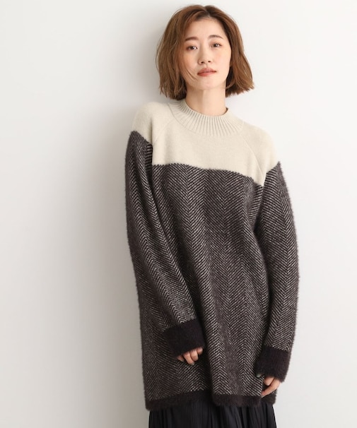 ヘリンボーンジャカードチュニック