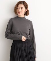 【吸湿発熱】秋冬のレイヤードを格上げ　コットンハイネックプルオーバー