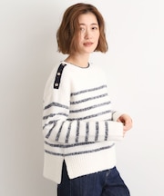 ボーダーブークレーニット