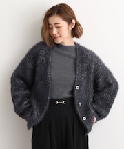 オーバーサイズフェザーカーディガン