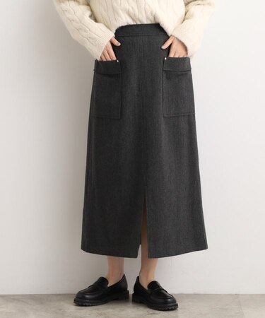 クラシカルツイード Aラインスカート