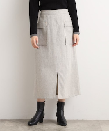 クラシカルツイード Aラインスカート