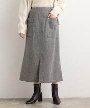 クラシカルツイード Aラインスカート