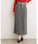 合皮ベルト付きナロースカート