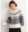 求心柄ジャカードニットカーディガン