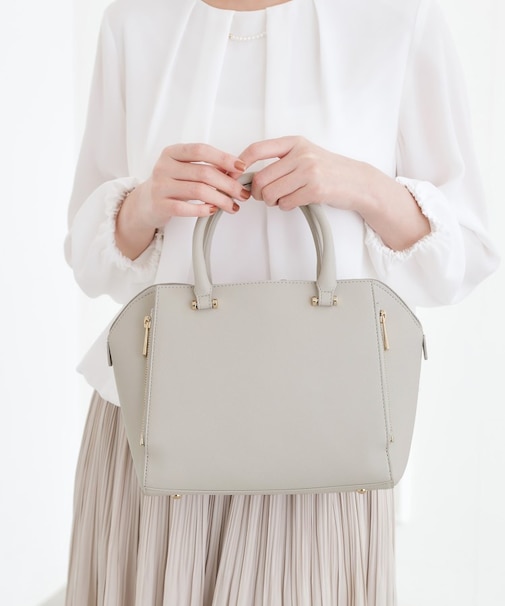 【人間工学】タテZipバーハンドル2WAYトート