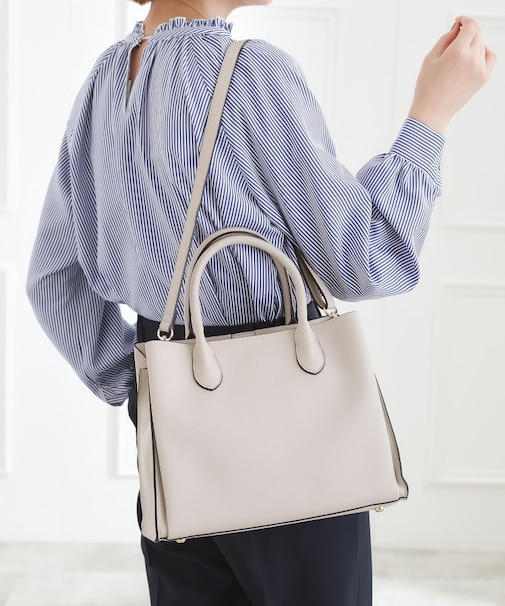 【人間工学】中仕切り2WAYトート