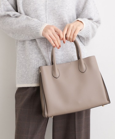 【人間工学】中仕切り2WAYトート