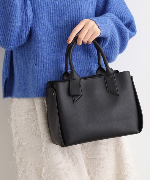 リボンハンドル2WAYトート