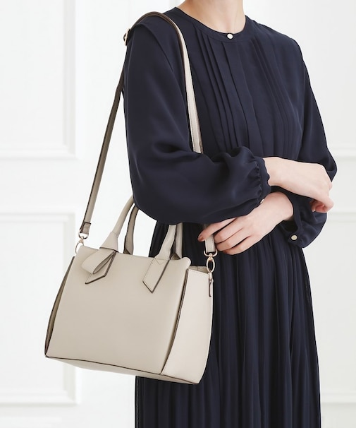 リボンハンドル2WAYトート