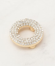 マグネットビジューラウンドブローチ