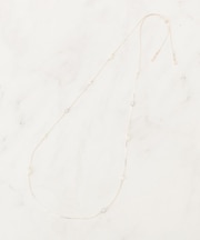 飛ばしパール調アジャスタブルネックレス