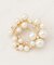 ラウンドパール調ブローチ