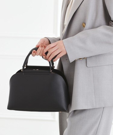 【ハレの日にもデイリーにも】バーハンドルラウンド2WAYトート