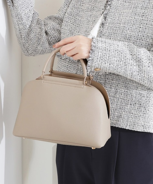 【ハレの日にもデイリーにも】バーハンドルラウンド2WAYトート