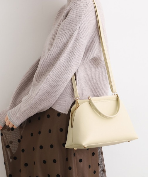 【ハレの日にもデイリーにも】バーハンドルラウンド2WAYトート