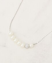 パール調ロンデルネックレス