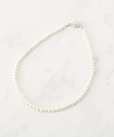 マグネットガラスパールネックレス