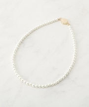 マグネットガラスパールネックレス