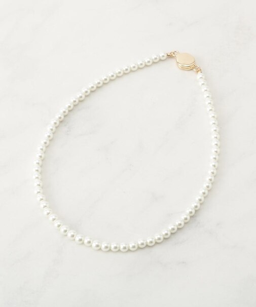 マグネットガラスパールネックレス