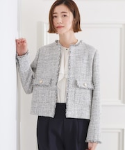 ショートツイードジャケット