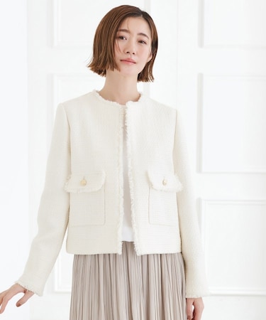 ショートツイードジャケット