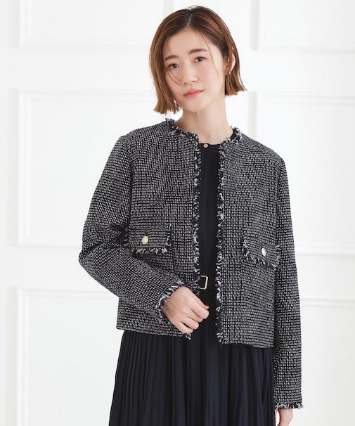 ショートツイードジャケット