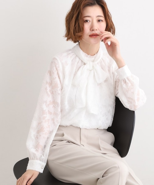 【マルチWAY】アソートボウタイブラウス【手洗いOK】