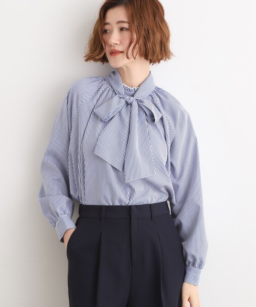 【マルチWAY】アソートボウタイブラウス【手洗いOK】