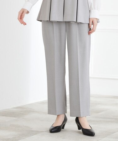 【マシンウォッシュ/防シワ/S-3L】着回しできるカセット服テーパードパンツ