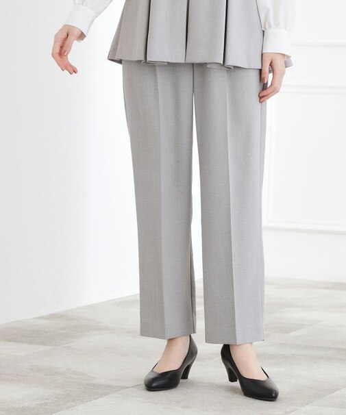 【マシンウォッシュ/防シワ/S-3L】着回しできるカセット服テーパードパンツ