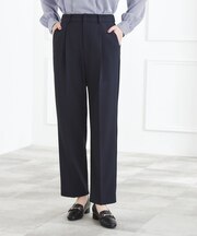 【マシンウォッシュ/防シワ/S-3L】着回しできるカセット服テーパードパンツ