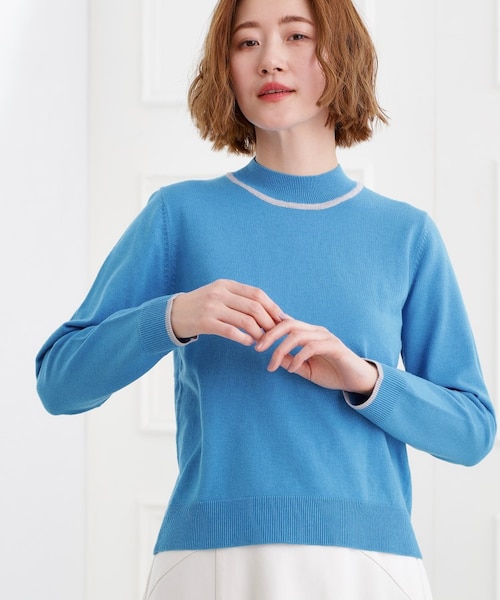 青いハイネックニットウェア &mall（アンドモール）三井ショッピングパーク公式通販