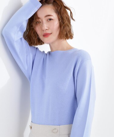 春新色!洗濯機で洗えるベーシックニット【毛玉軽減】