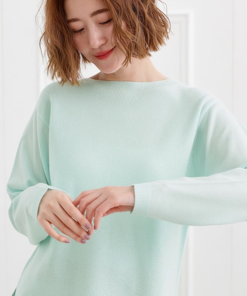 【洗える】毛玉軽減ニットプルオーバー