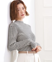 ベーシックリブニットプルオーバー