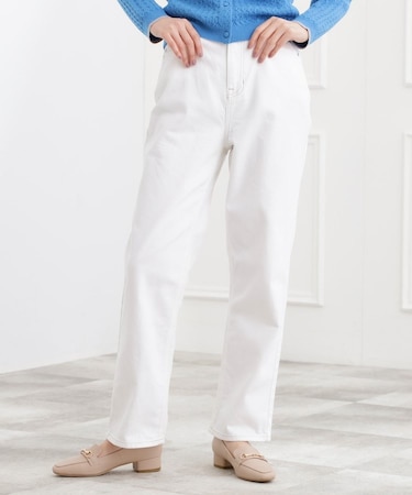 【選べる着丈】大人のためのストレートデニムパンツ