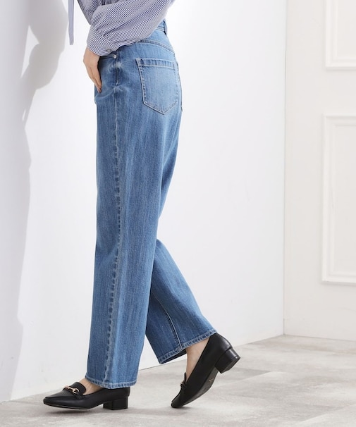 【選べる着丈】大人のためのストレートデニムパンツ