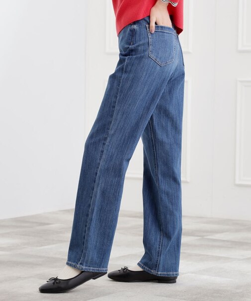 【選べる着丈】大人のためのストレートデニムパンツ
