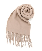 カシミヤタッチ無地マフラー