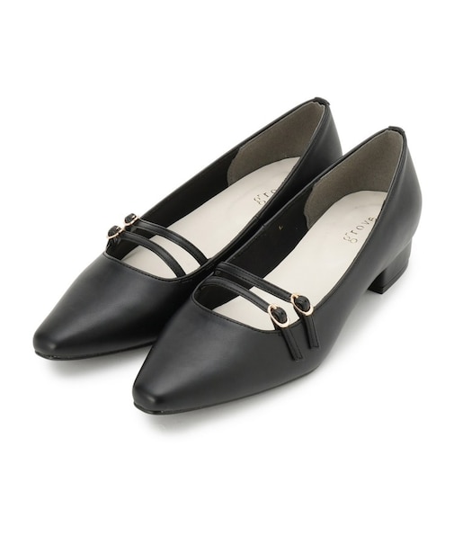 ダブルベルトパンプス