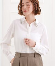 ビジューカラー とろみシャツ