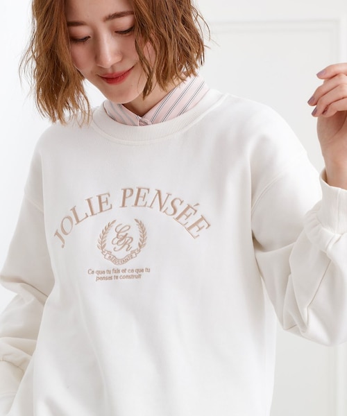 刺繍ロゴ裏毛スウェットプルオーバー｜グローブの通販｜&mall（アンド