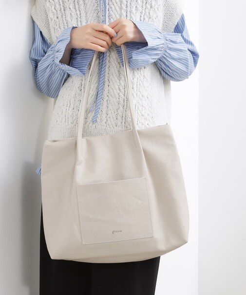 【A4】タックポケ3層トート