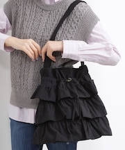 【撥水】ティアードドロストショルダー