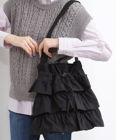 【撥水】ティアードドロストショルダー