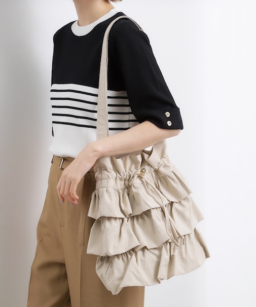 【撥水】ティアードドロストショルダー