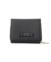 ダブルリボン折財布