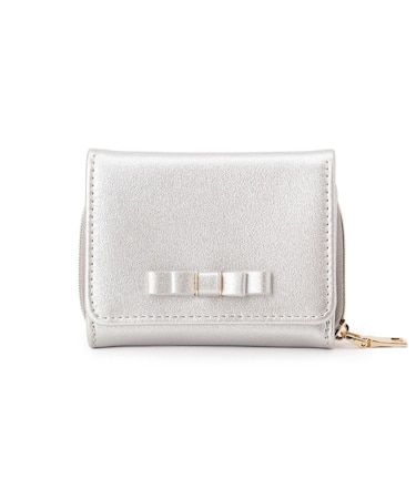 ダブルリボン折財布