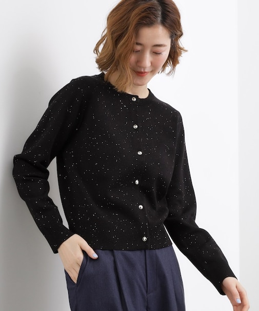 大人のための華やぎニットカーディガン